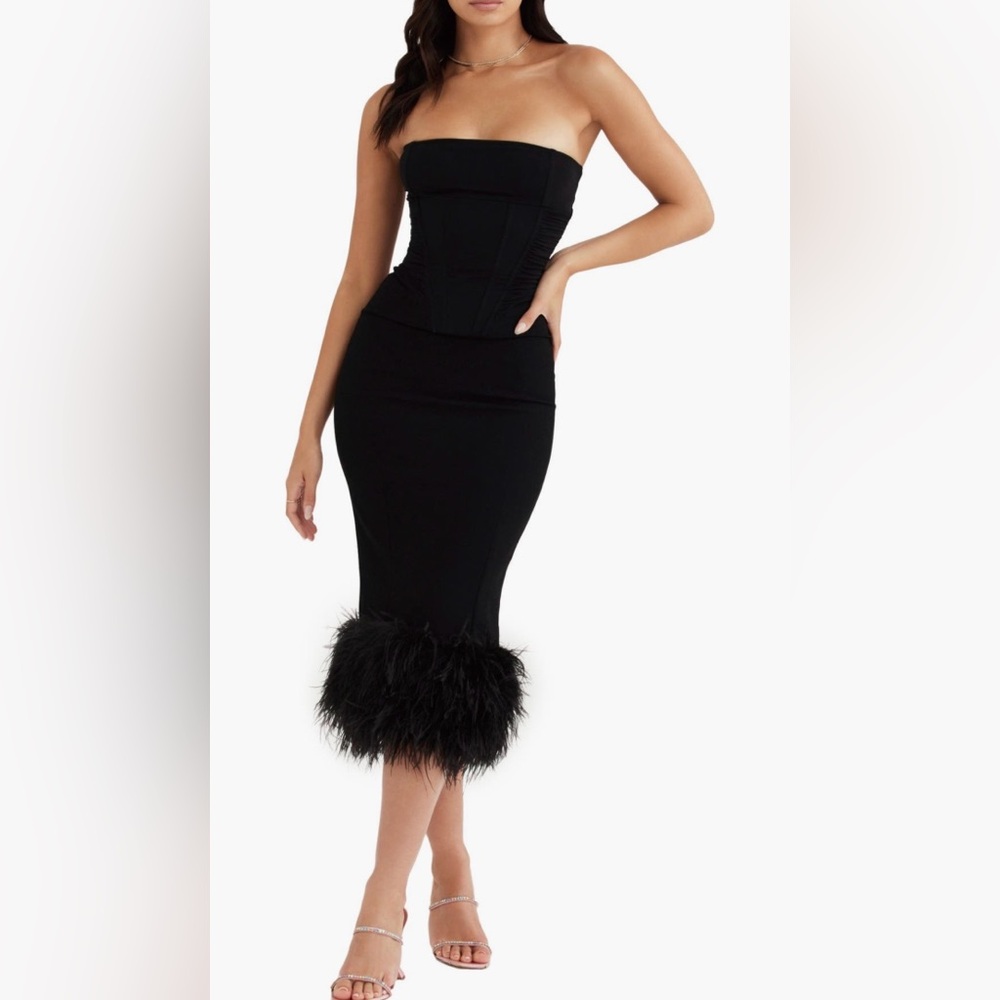House of CB Black corset dress